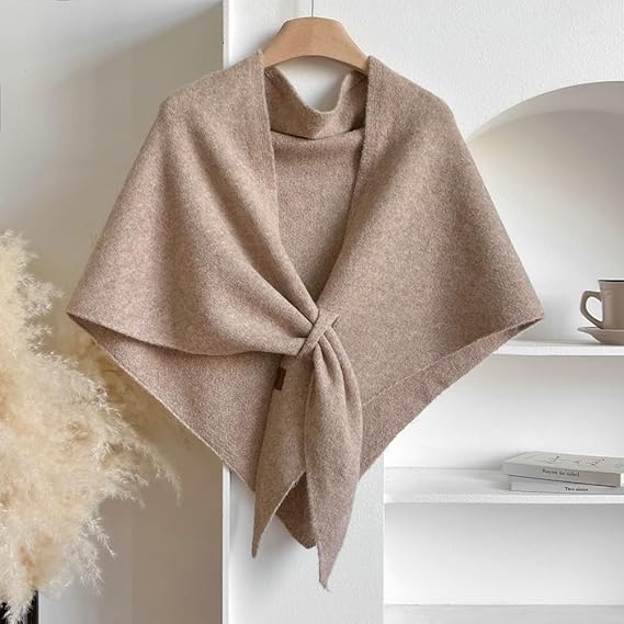 Winter Knitted Shawl Wraps for Women