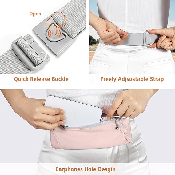 Slim Running Waist Belt – Lightweight & Adjustable