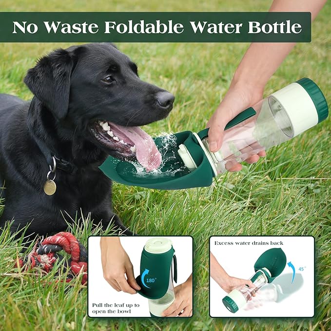 Portable Pet Water Dispenser & Feeder