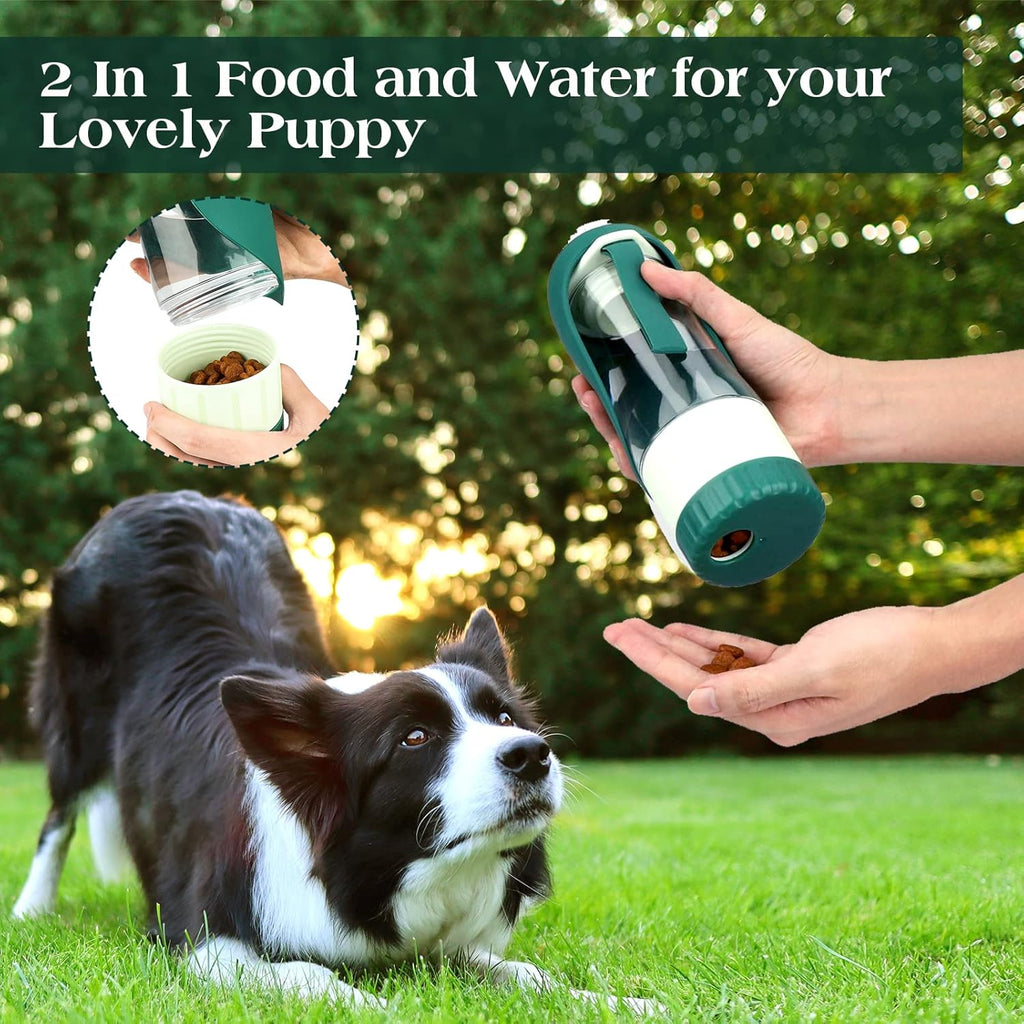 Portable Pet Water Dispenser & Feeder