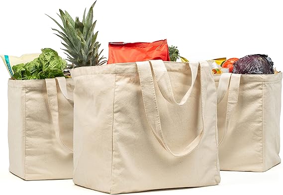 Canvas Grocery Bag 3pc XL